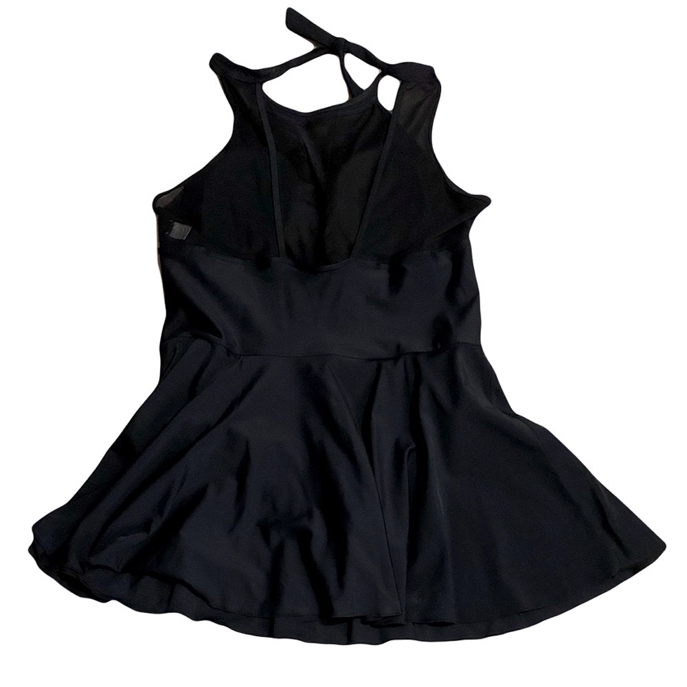 Black Halter Swim Dress